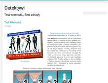 Tablet Screenshot of detektywi.net.pl